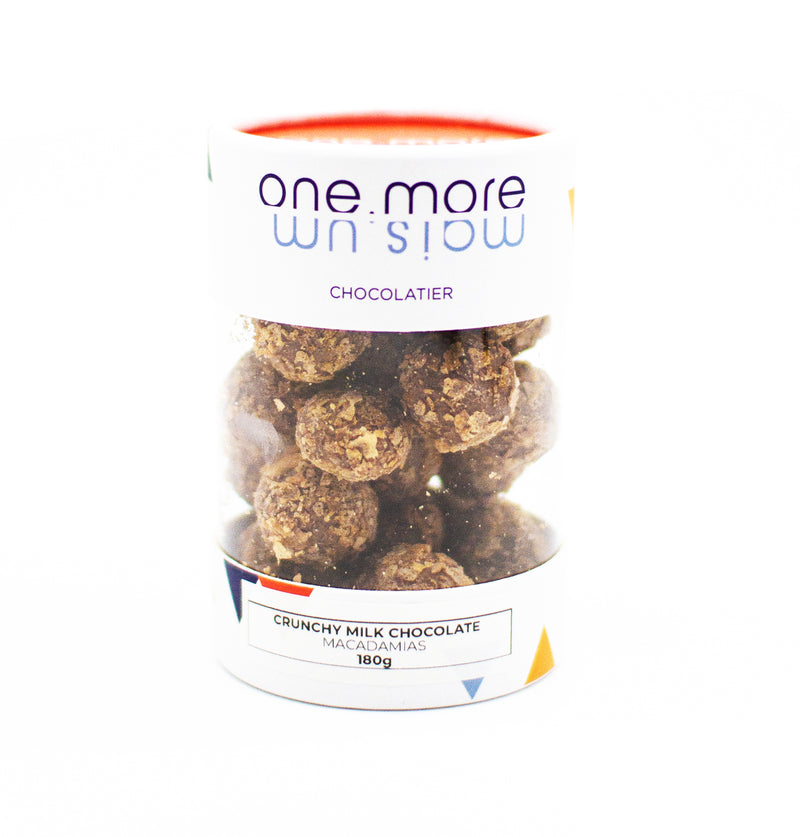 Crunchy Milk Chocolate Coated Macadamias